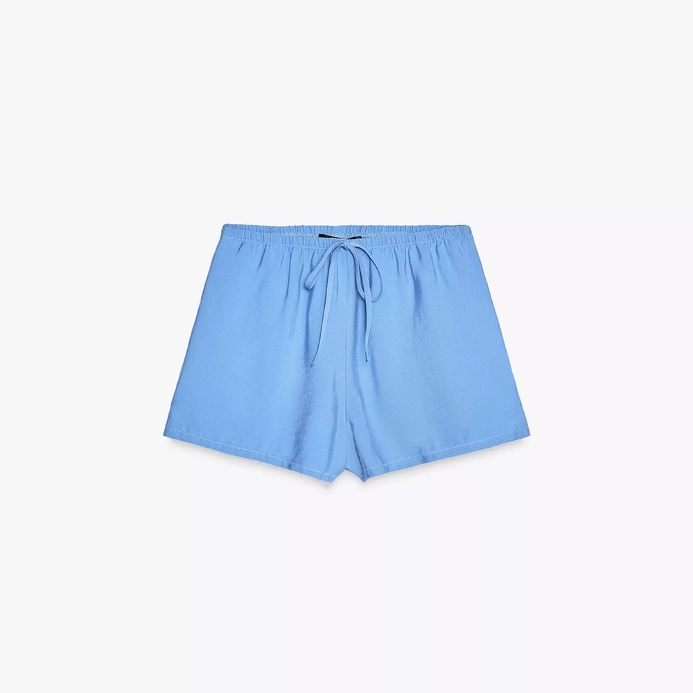 ZARA blue flowy shorts, size L